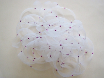 Cariaquito 2014 Cinta de nylon y canutillos de plástico 40 x 40 Ø cm (15.7 x 15.7 Ø in)